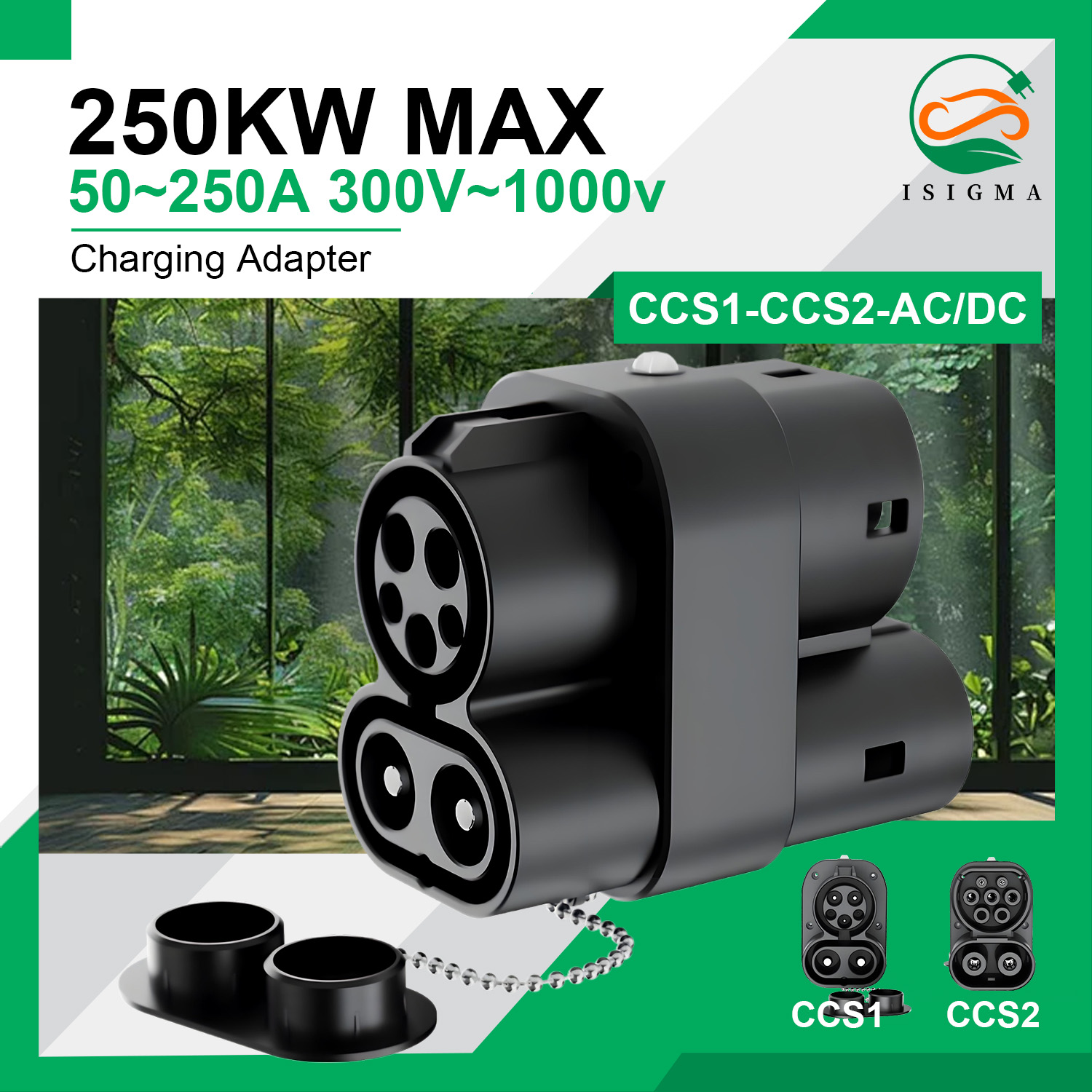 Ccs2 To Ccs1 Fast Charge Adapter 250Kw - Адаптер зарядного устройства CCS1 на CCS2,