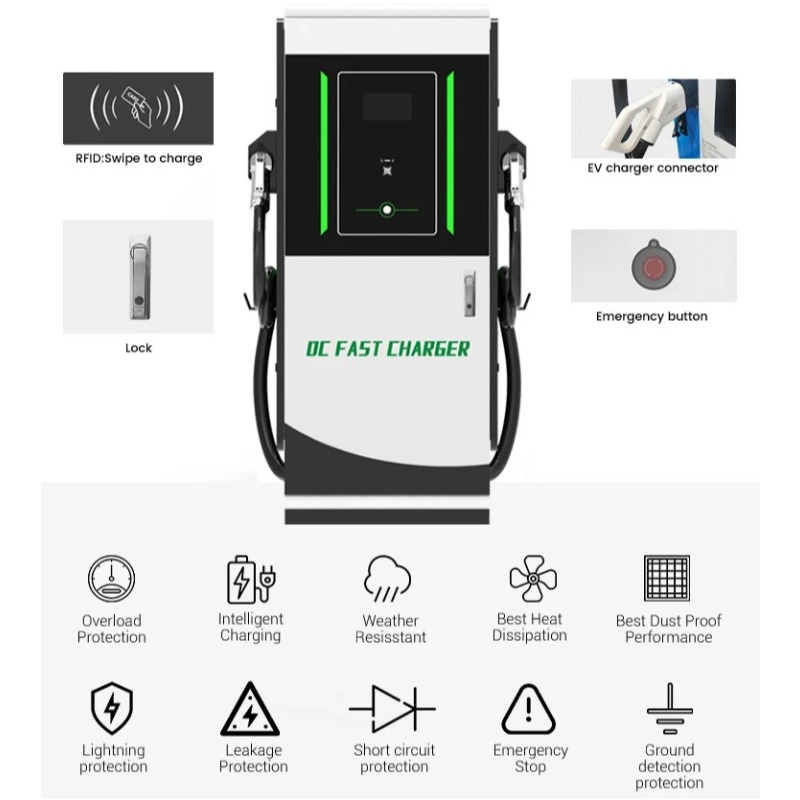 Зарядная станция для электромо – обзор и цена Dc Fast Charger 30Kw Wallbox Commercial